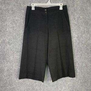 Areli Collection Wide Leg Crop Pants Women Size 6 Pockets USA